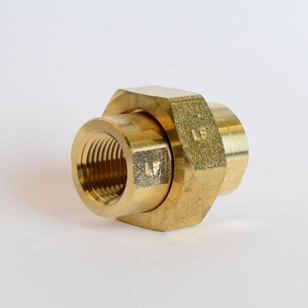 ATC 1/2 in. FPT X 1/2 in. D FPT Yellow Brass Union 6JC126310701013